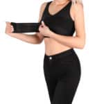 Post-surgery posture corrector shaper with breast support band.