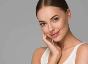 Woman with youthful firmness to her skin after getting dermal fillers